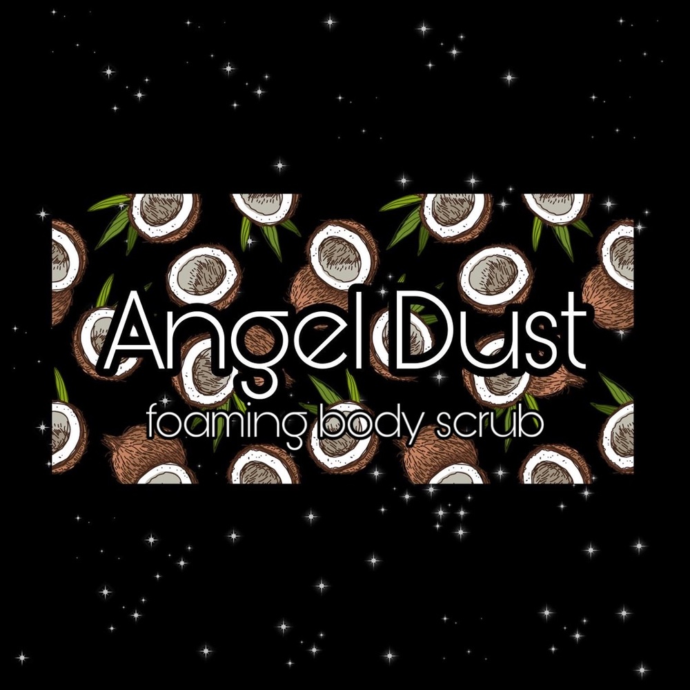 Angel dust foaming body scrub 🕊🥥💎 handmade product